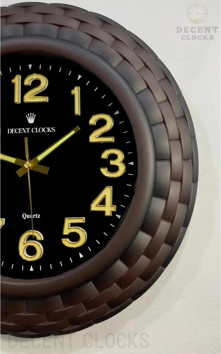 Oversized Black Wall Clock 🕒