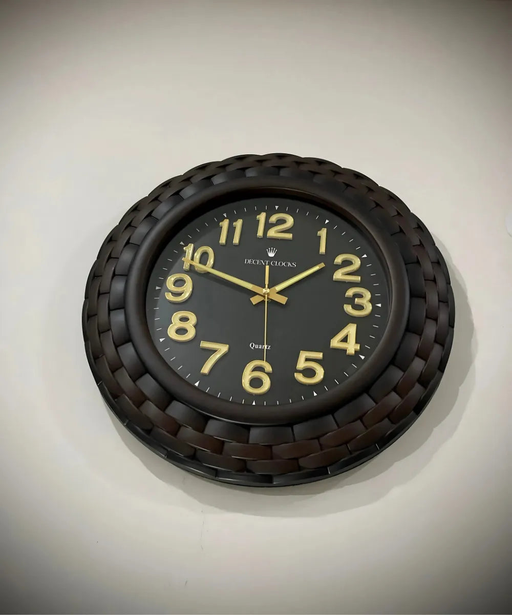 Oversized Black Wall Clock 🕒