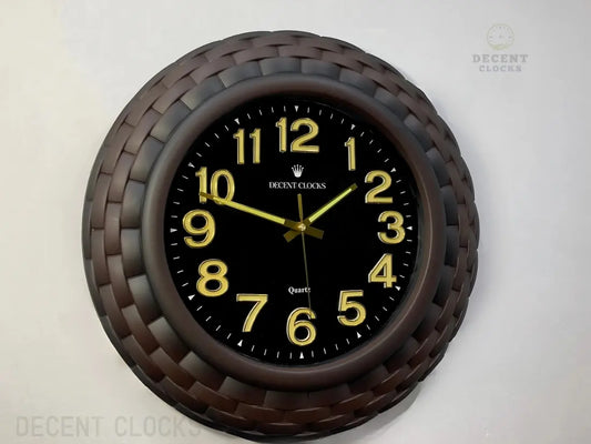 Oversized Black Wall Clock 🕒