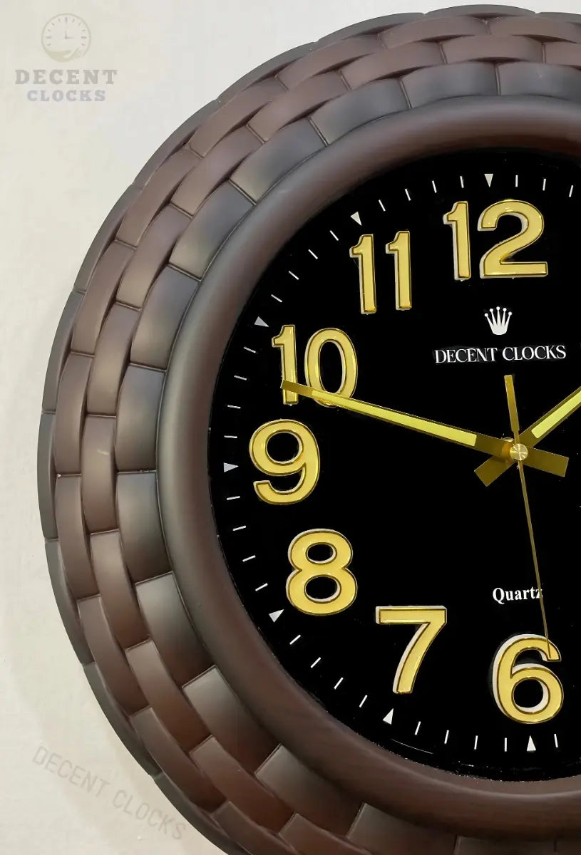 Oversized Black Wall Clock 🕒