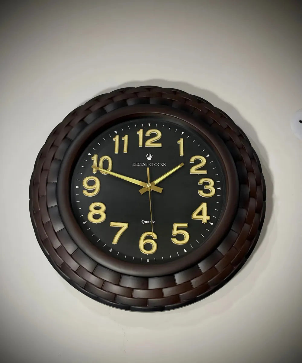Oversized Black Wall Clock 🕒