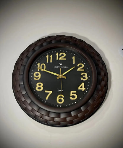 Oversized Black Wall Clock 🕒
