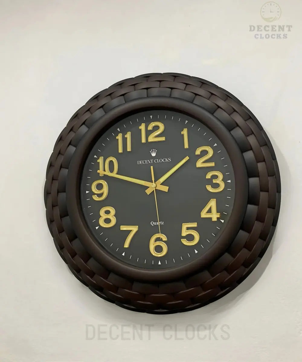 Oversized Black Wall Clock 🕒