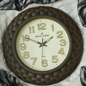 Cream & Brown Glowing Clock 🕰️