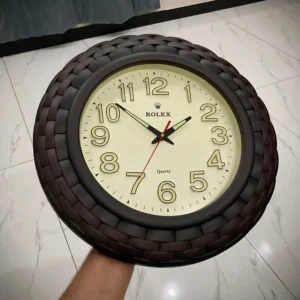 Rolex Inspired Wall Clock – Large 18 Inch Decorative Clock Front View